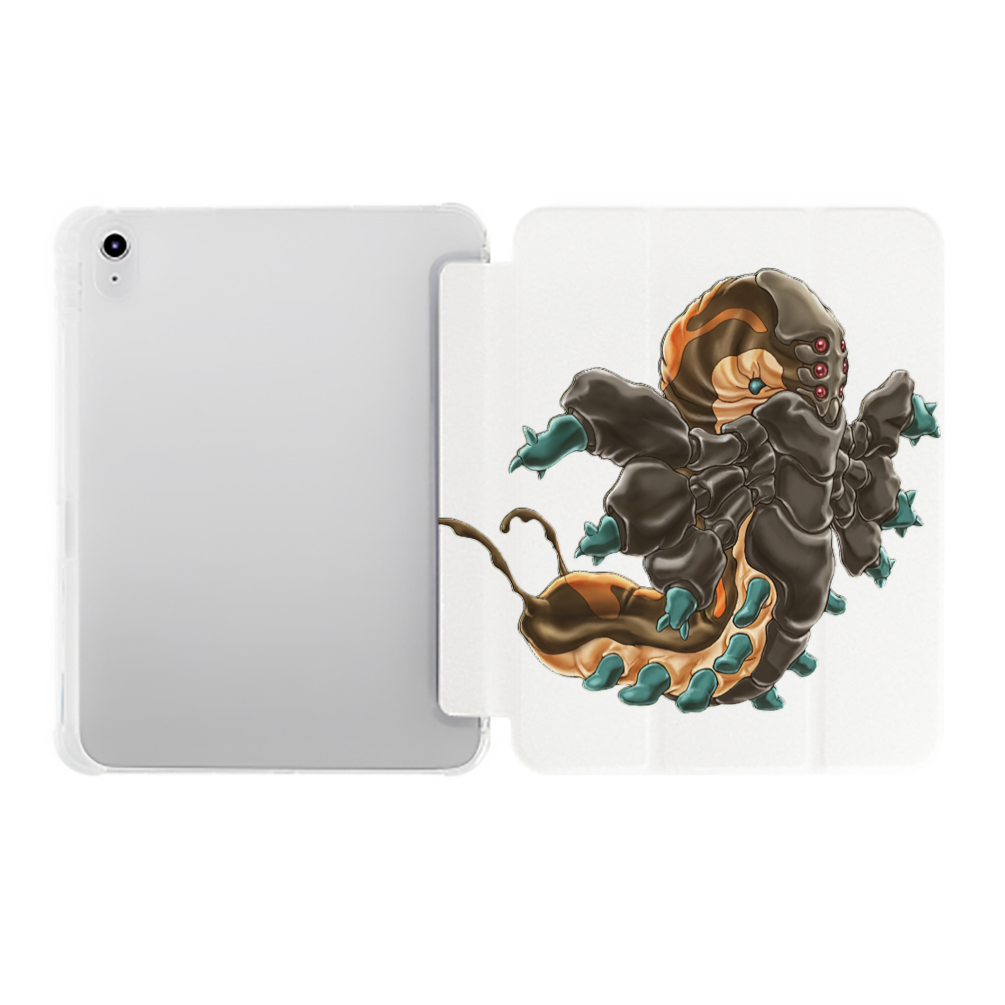 （画像用） 遊☆戯☆王 Yu-Gi-Oh! IPad ケース ペン収納付き 三つ折りスタンド PUレザー×シリコン 対応機種9.5/10.5/10.9インチ